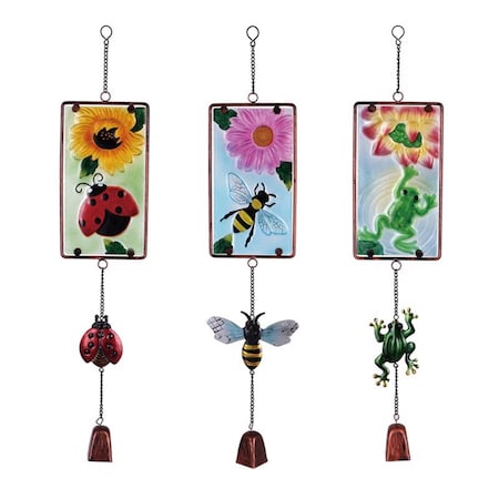 Conservatorio 24 in. Multicolored Glass & Iron Assorted Outdoor Decoration, 6PK CO3309459